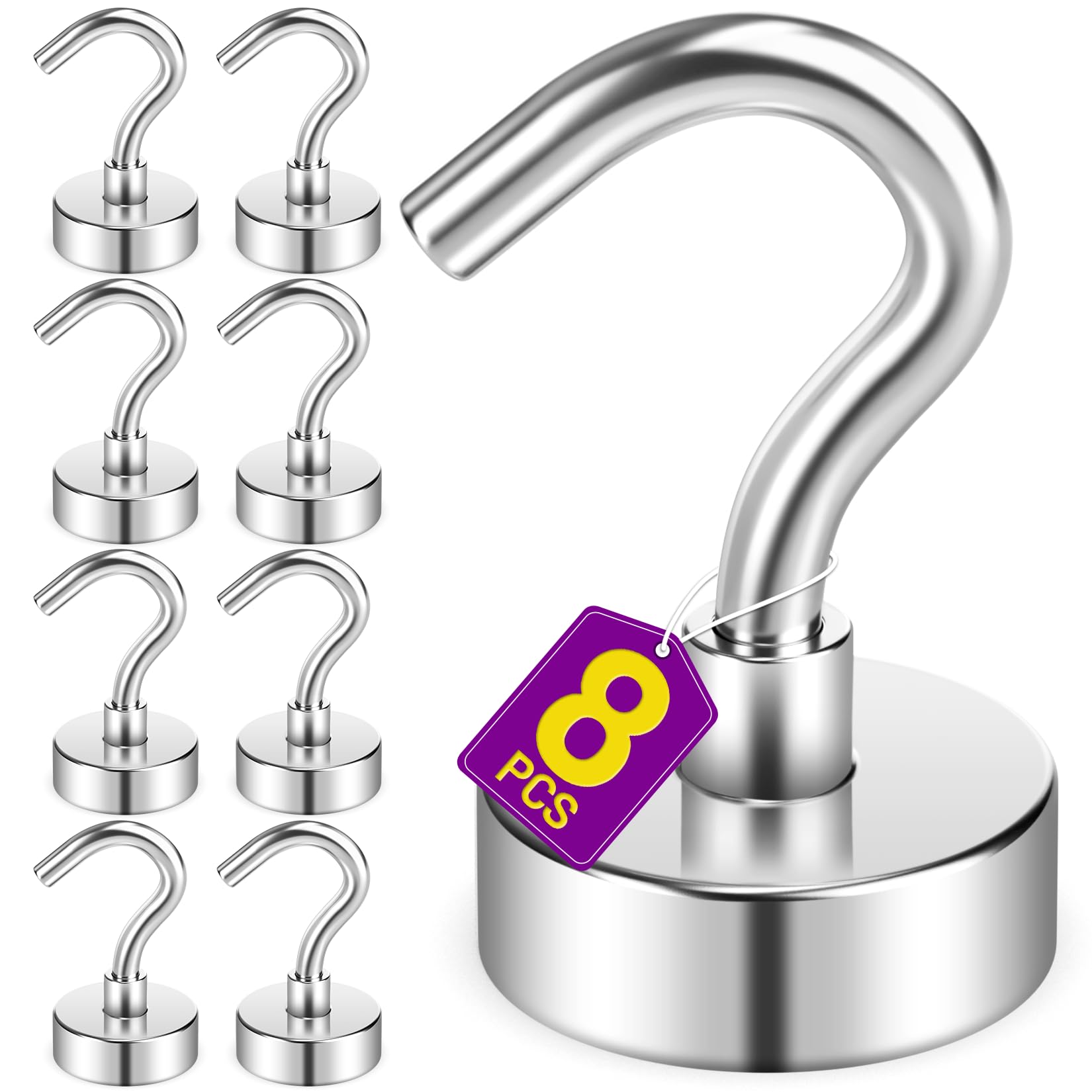 Amazon.com: Niuknow 8 Pack Magnetic Hooks for Cruise Cabins, 25 LB