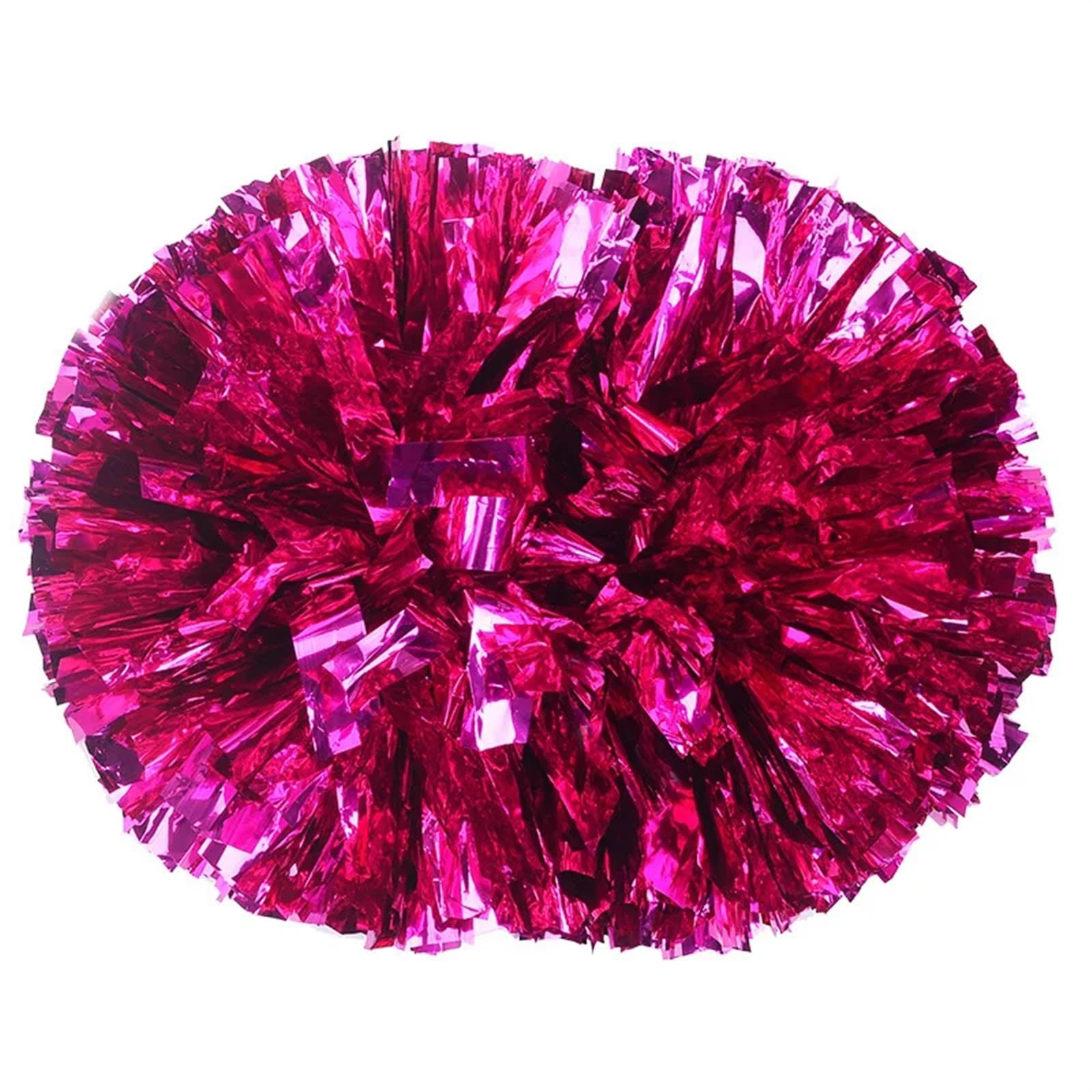ZWCSHUU Cheerleader Pom Poms Colorful Handle Cheerleading Pom Poms Big Cheer Balls Hand Dance Pompoms Accessories For Women Girl(Color3)