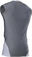 Vista 7 de McDavid Chest Protector Baseball Heart Guard Sternum Protection for Adults. Compression Shirt with HEX Padded Shirt Blanco/Gris
