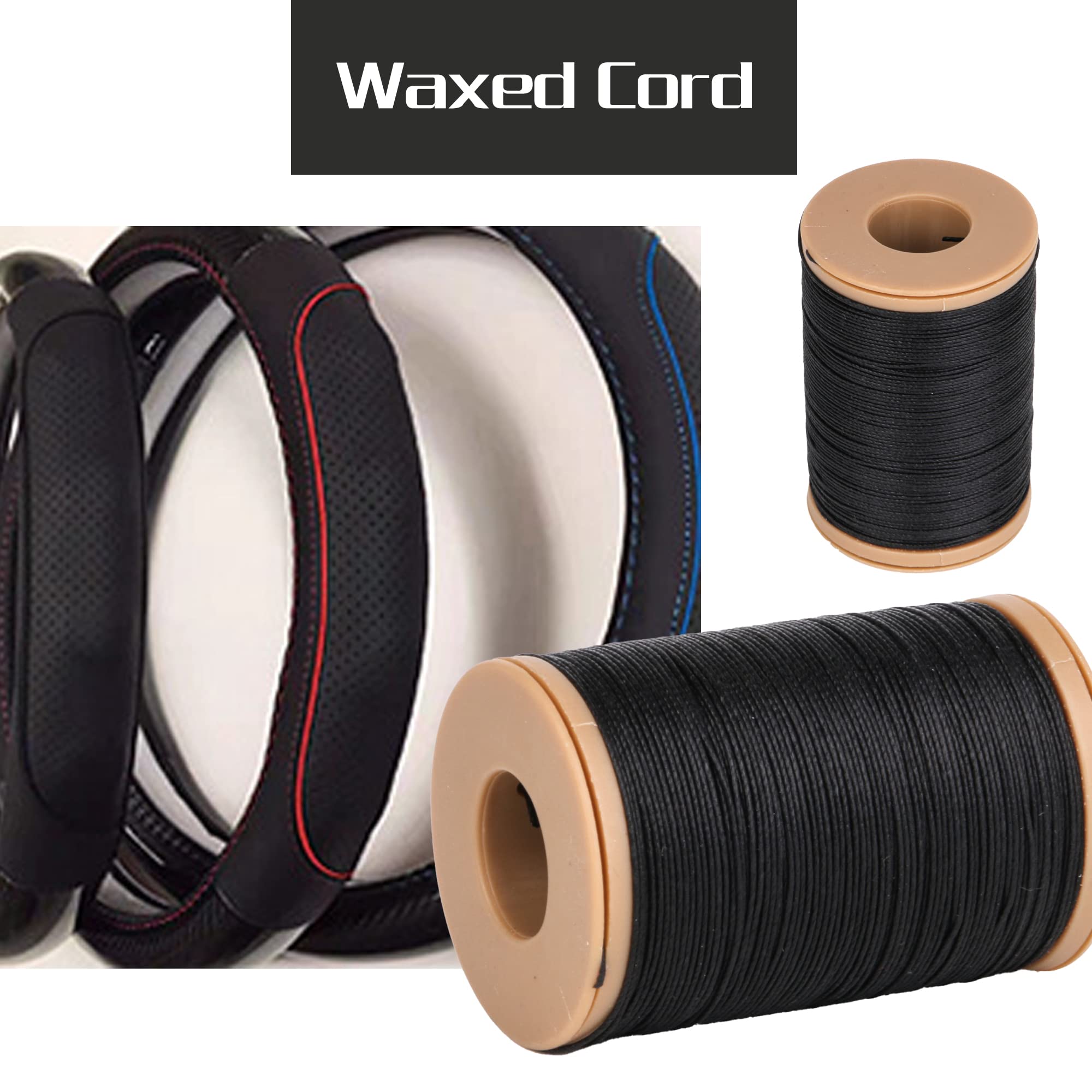 BQLZR Kit di filo cerato per cucito in pelle, diametro 0,55 mm