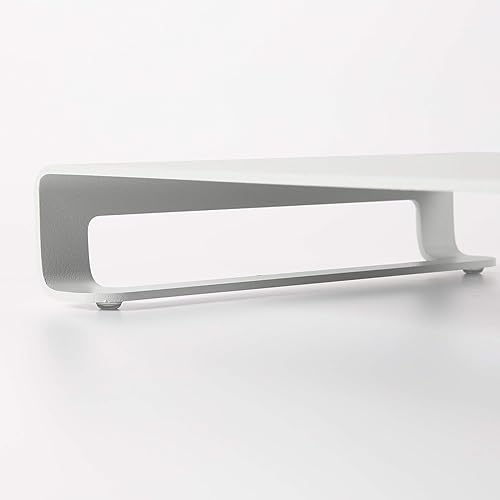 Miniatura 7 de M&T Displays Soporte universal para monitor de 31 libras, capacidad de transporte segura, organizador de estante de metal de aluminio para