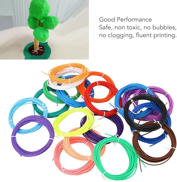 Filamento para Lápiz 3D PCL 1.75mm 20 Colores Recarga miniatura 3