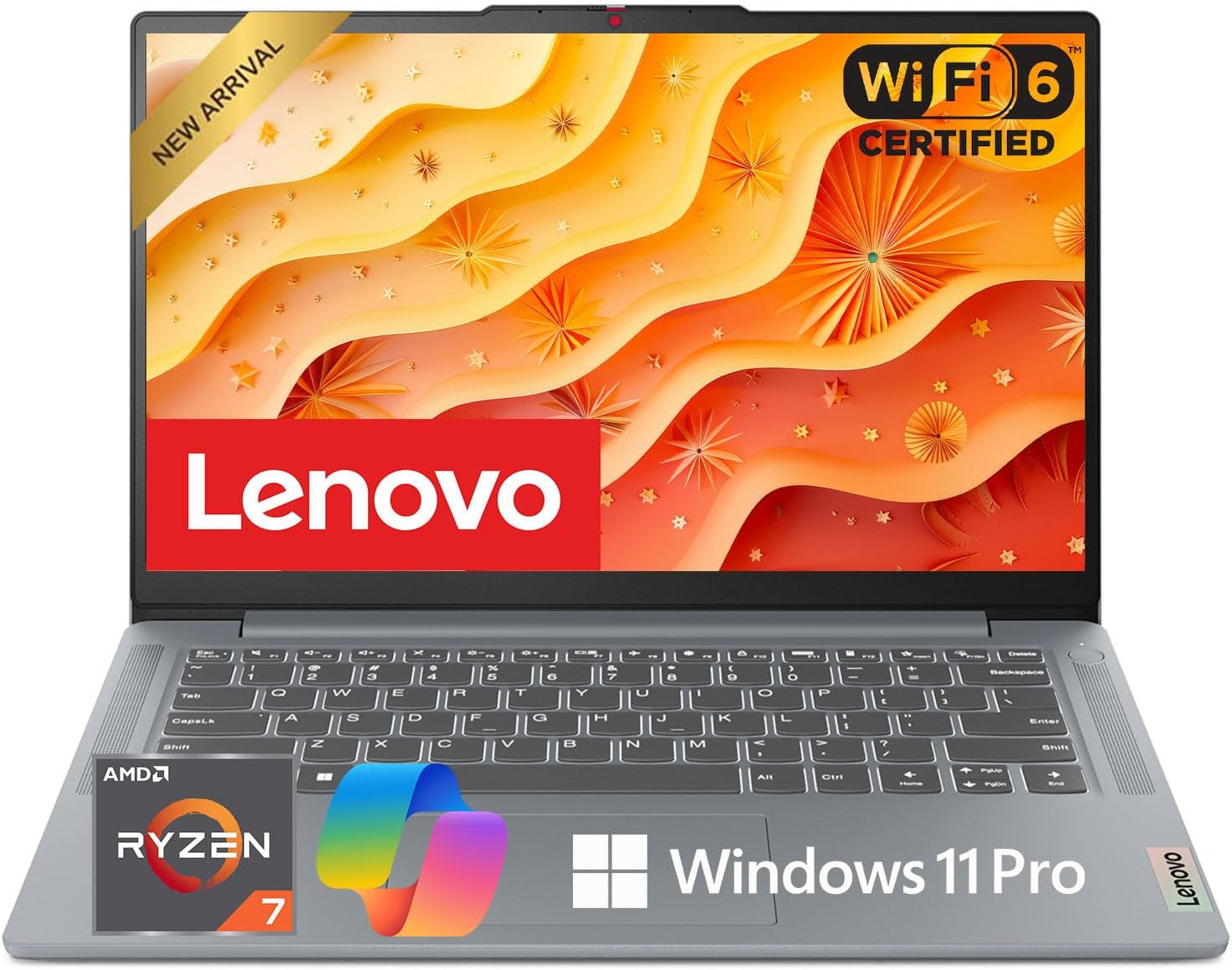 Lenovo IdeaPad Slim 3 15.6" FHD Laptop | 2025/2026 Edition | AMD Ryzen 7 7730U (Beats i7-1355U) | 16GB RAM | 768GB Storage(256GB SSD+ 512GB External) | Copilot AI | Type-C | WiFi 6 | Windows 11 Pro