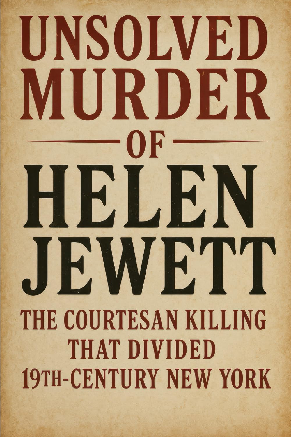 The Unsolved Murder of Helen Jewett: The Courtesan Killing That Divided 19th-Century New York