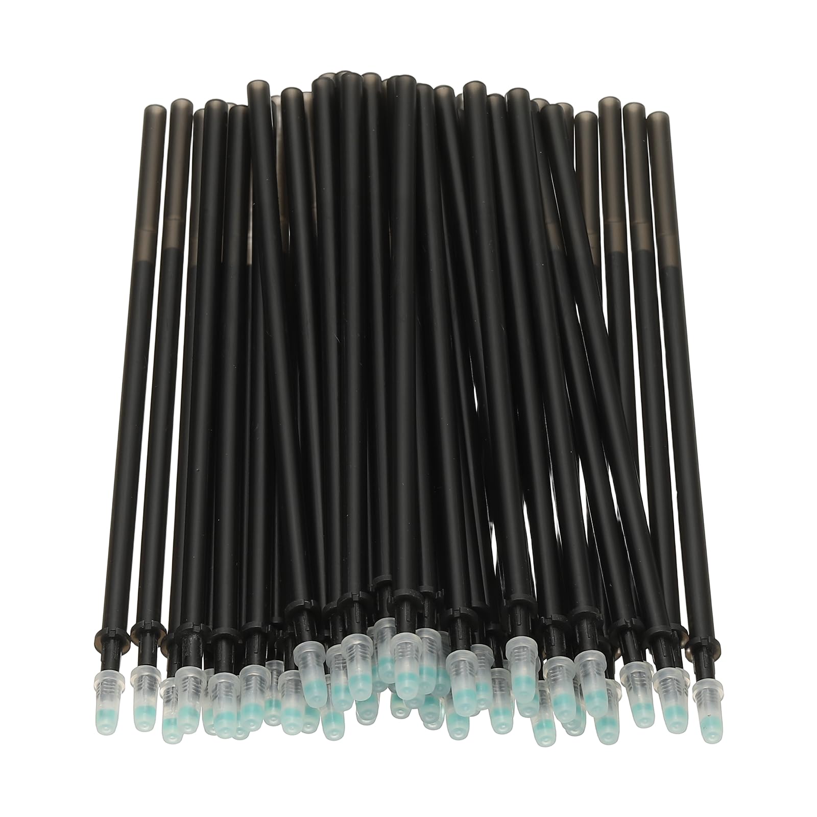 PATIKIL 48 Pcs Erasable Gel Pens Refills, 0.5mm Heat Erasable Pens Refills for Fabric Disappearing Ink Fabric Marking Pen for Sewing Quilting Writing, Black Ink
