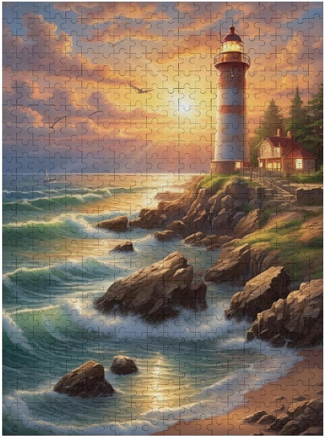 Library Jigsaw Puzzles for Adults 1000 Pieces and Up Christmas Anniversary Birthday Puzzle Gift for Women & Men