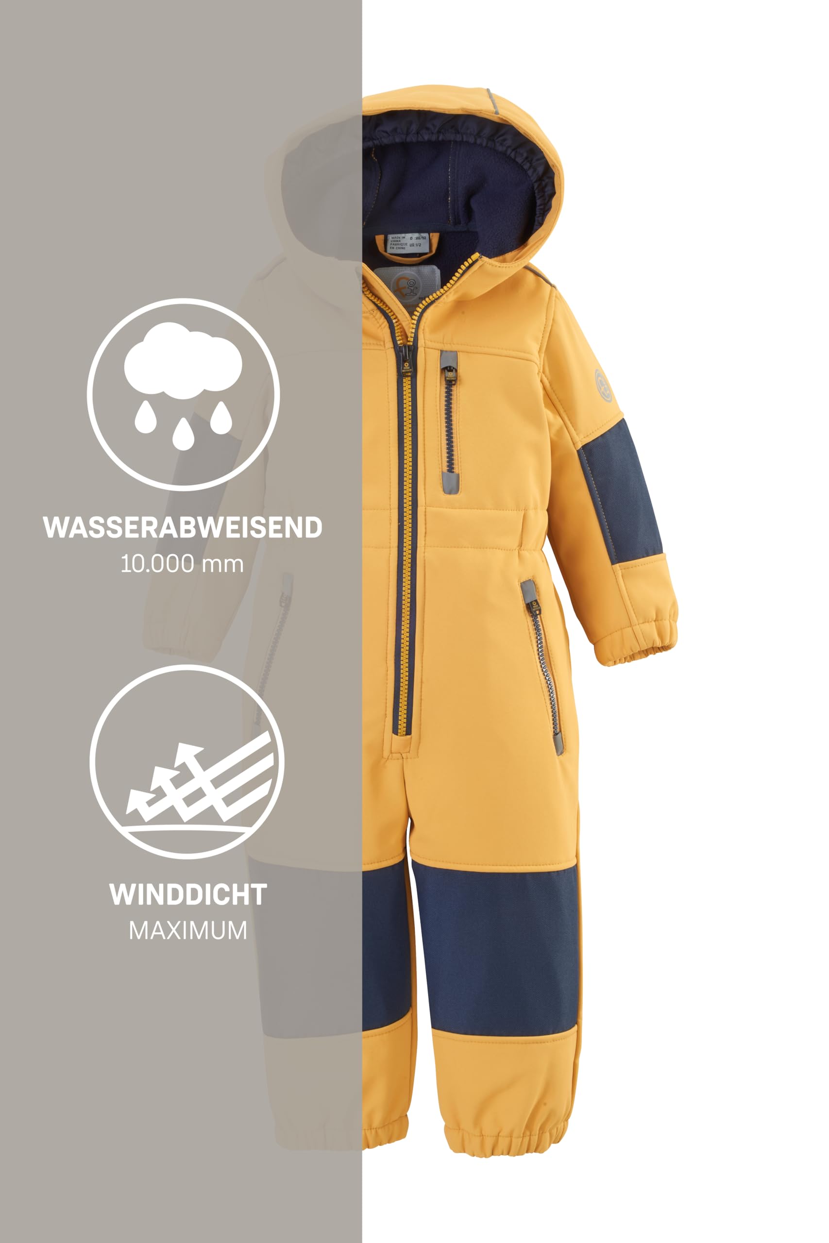 first instinct by killtec Kombinezon softshell z kapturem Uniseks - niemowlęta FIOW 35 MNS ONPC