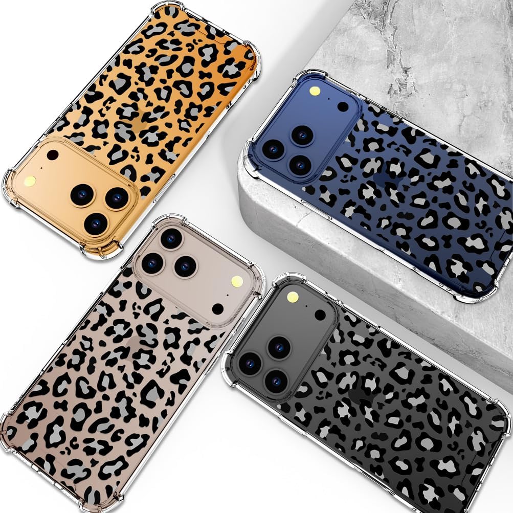 Hungo for iPhone 17 Pro Max / 18 Pro Max Case (Clear Leopard Cheetah) image 3
