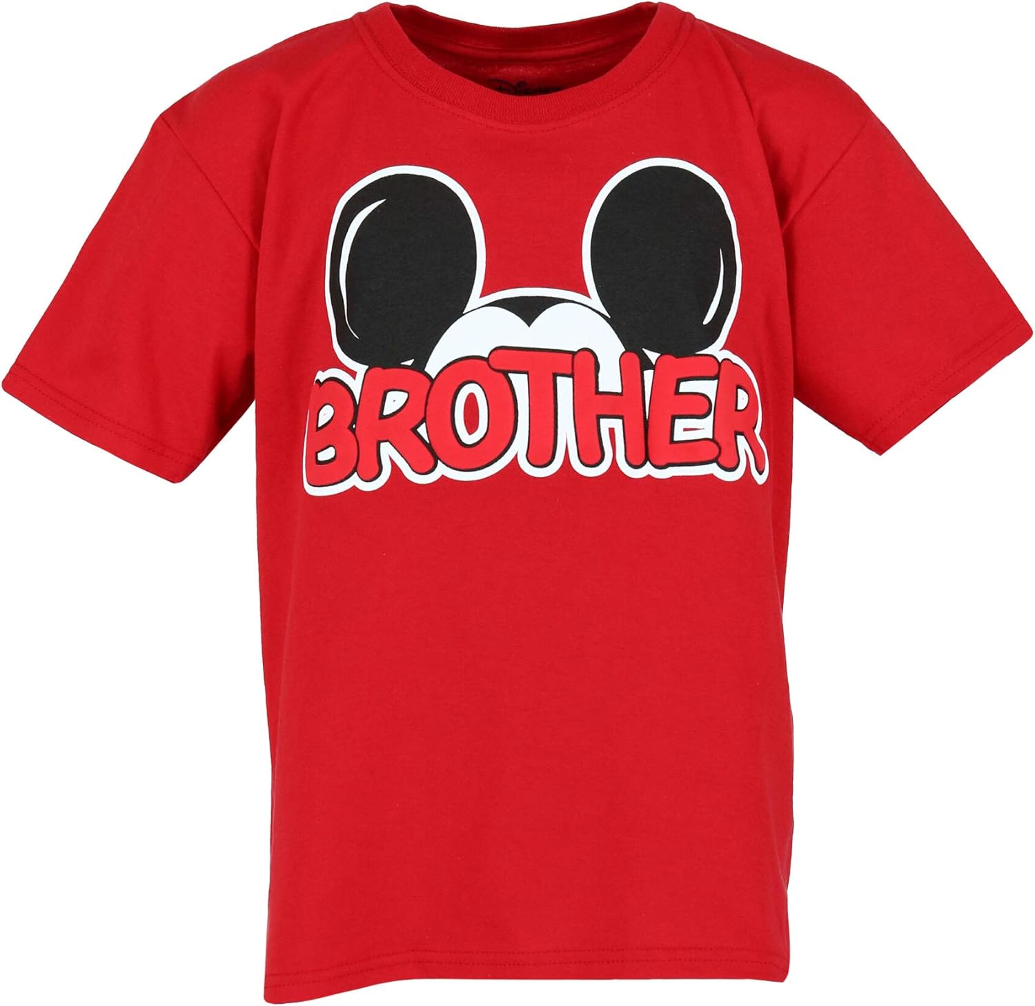 Disney Family Collection Boys Red Mickey Mouse Brother Shirt