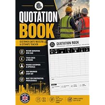 Quotation Book UK Customer Quote Register | Estimate Tracker | Business Pricing Ledger | Service Quote Record | A4 121 Pages