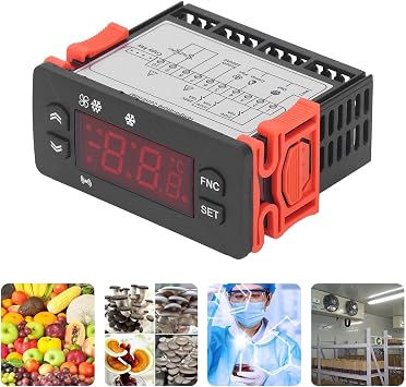 Digital Temperature Controller Microcomputer Temperature Controller Fahrenheit Celsius Switchable Cooling Controller for Refrigerator 230VAC