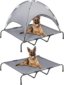 Amazon.com : PRAISUN Outdoor Dog Bed, XXL Dog Cot, Elevated Dog Bed