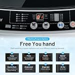 COSTWAY Portable Washing Machine, 11Lbs Capacity Full-automatic Washer with 8 Wash Programs, LED Display, 10 Water Levels, Compact Laundry Washer and Spinner Combo for Apartment Dorm, Grey