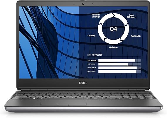 Dell Precision 7550, 15.6 inch FHD Laptop - Intel Core i7-10850H, 32GB DDR4 RAM, 512GB SSD, NVIDIA Quadro T2000 4GB, Windows 10 Pro - Silver (Latest Model)