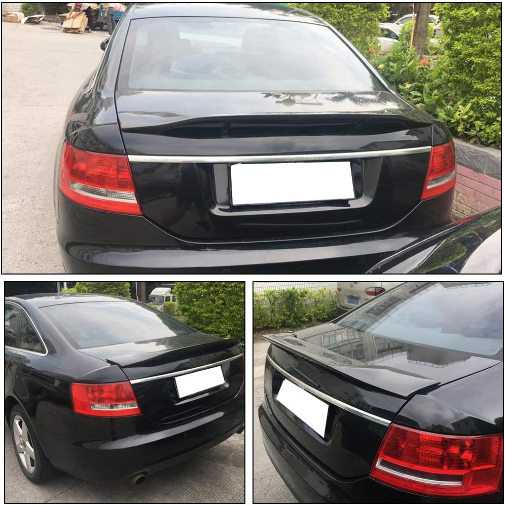 Rear Trunk Spoiler for Audi A6 C6 Sedan Facelift 2009-2011 Factory Outlet Carbon Fiber Rear Boot Lid Highkick Wing Lip