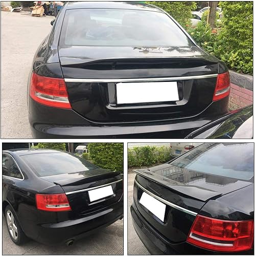 Miniatura 3 de Alerón trasero del maletero para Audi A6 C6 Sedan Facelift 2009-2011 salida de fábrica de fibra de carbono tapa trasera de arranque Highkick Wing Lip