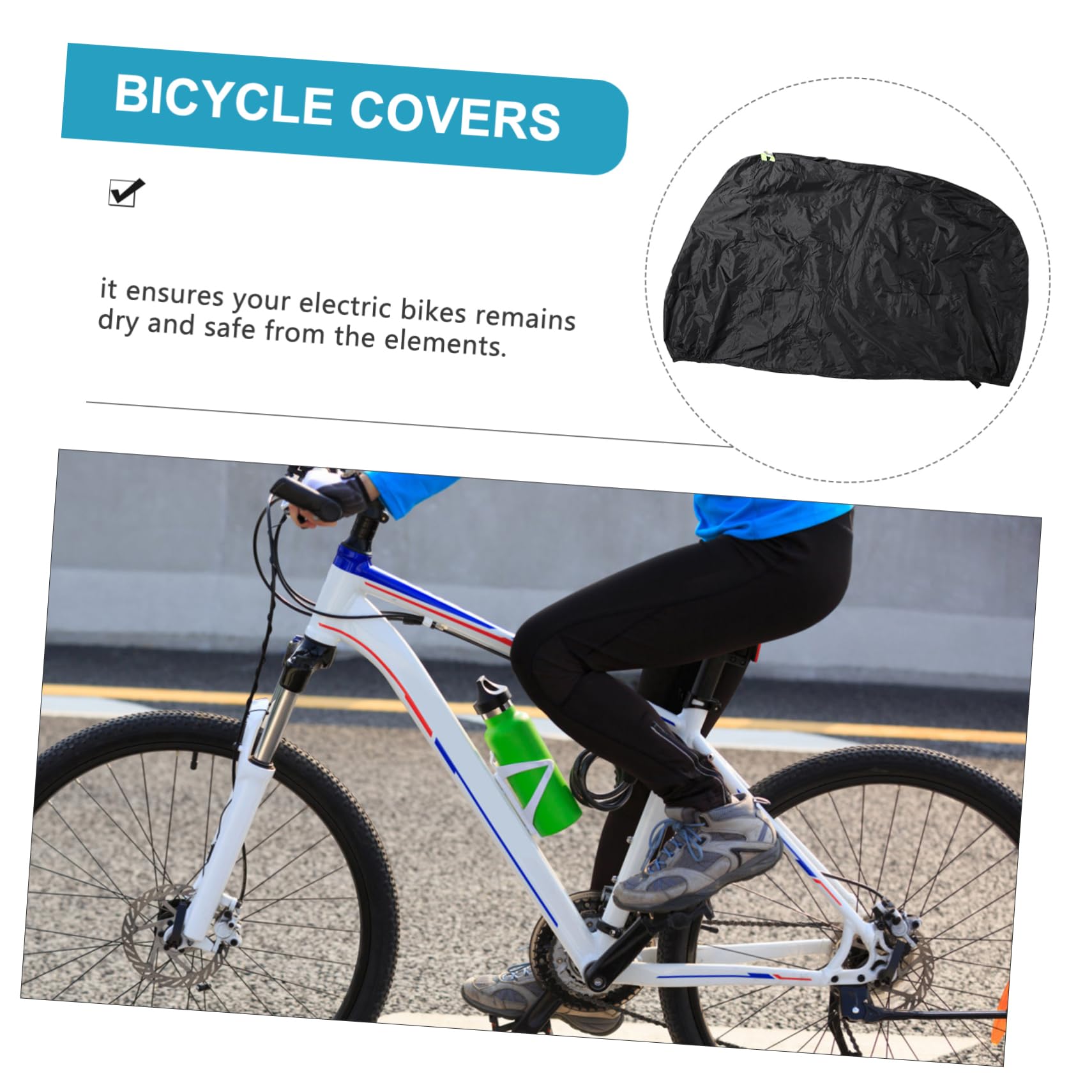 POPETPOP Copertura Per Bici Telo Protettivo Oxford Per Esterni Copribici Antipolvere e Antisun Protezione Completa Per Mountain Bike e Scooter