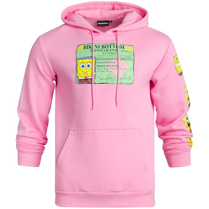Buy Men’s SpongeBob SquarePants Fleece Hoodie Retro 90s SpongeBob