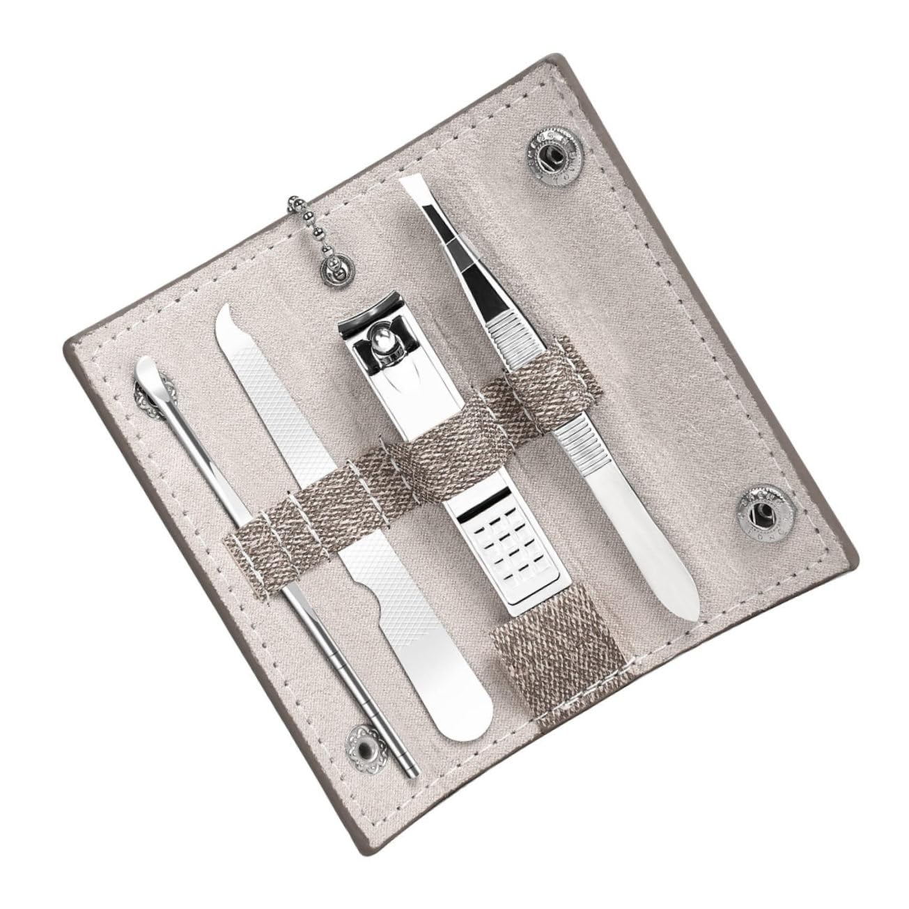 WOFASHPURET Complete Manicure Set Nail Clippers Nail File Tweezers and Ear Wax Picker Perfect for Hand and Foot Care