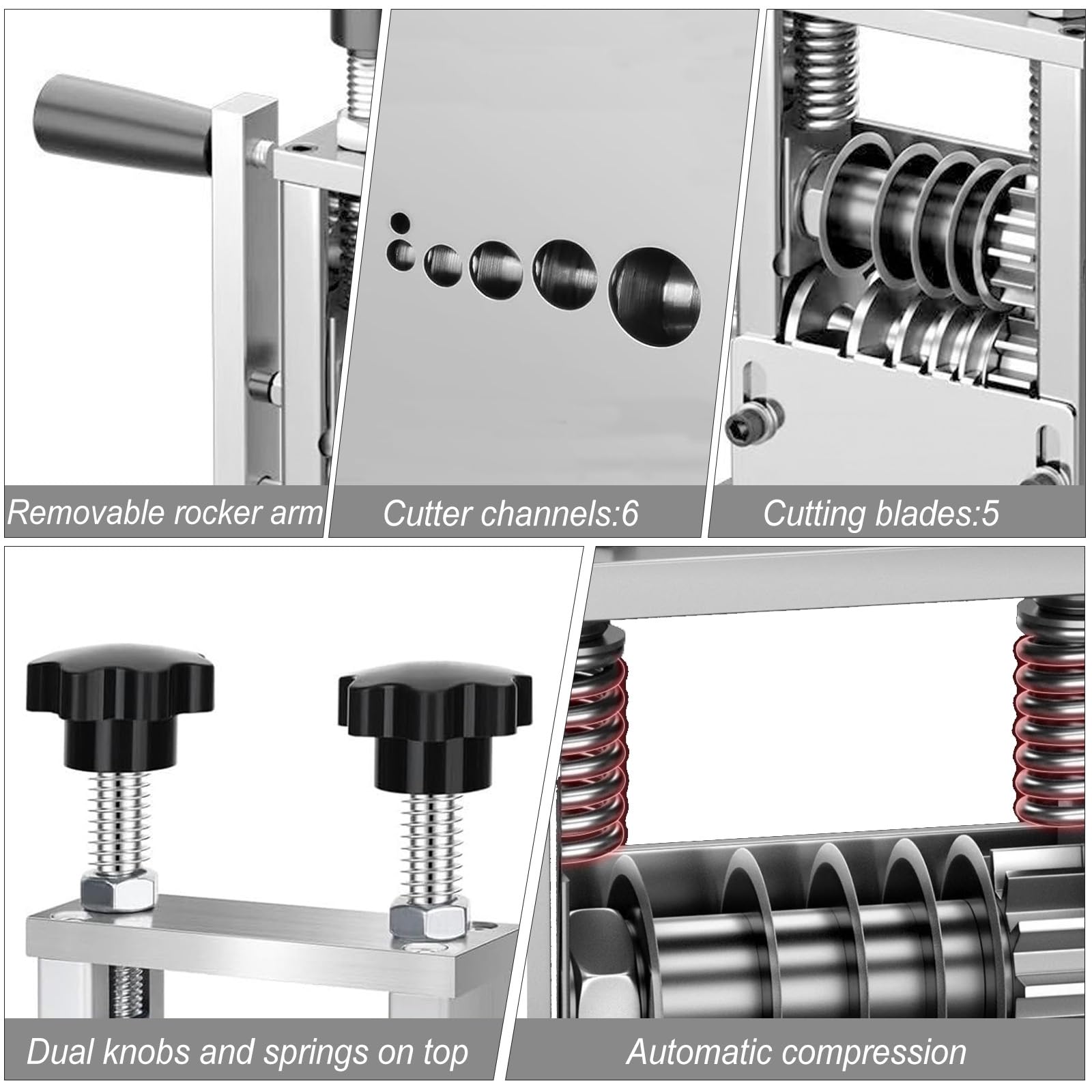 Máquina pelacables manual, peladora de cables con manivela, 2 en 1, máquina pelacables manual o eléctrica, diámetro pelable 1-17 mm, para reciclaje de alambre
