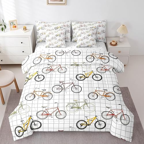 Miniatura 15 de Juego de edredón de 7 piezas con estampado de cinta de radio retro de los años 90, tamaño Queen para niños, adolescentes y adultos, juego de ropa de