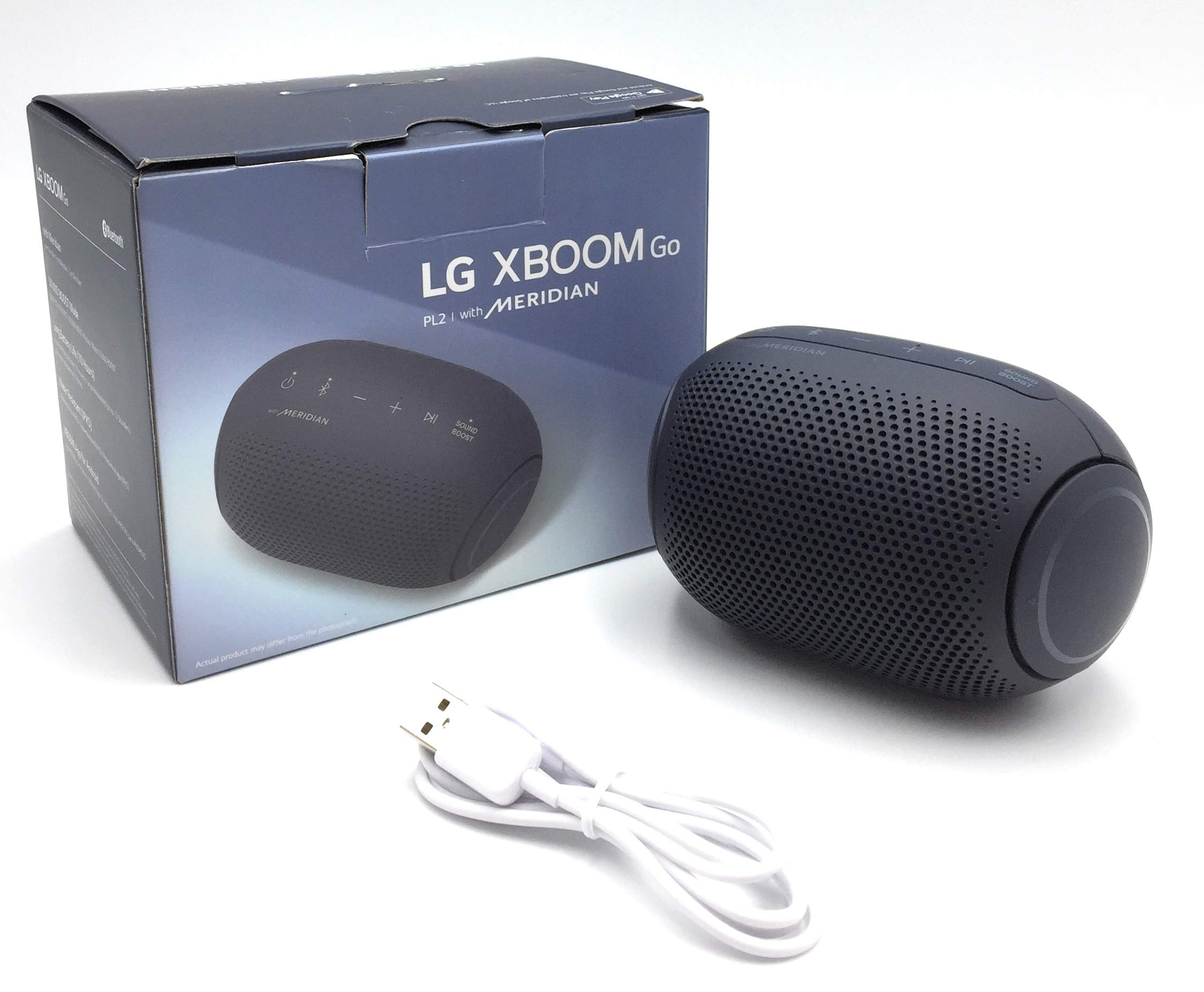 LG XBOOM Go PL7 Cassa Bluetooth Portatile - Altoparlante Speaker Bluetooth Waterproof IPX5 con Audio Meridian e Bassi Potenti, 24 Ore di Riproduzione, Comandi Vocali, Sound Boost e Dual Action Bass