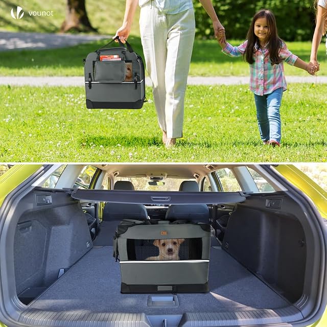 Foto 3 de 7 de VOUNOT® Transportín Perro Gato S 50x35x36cm