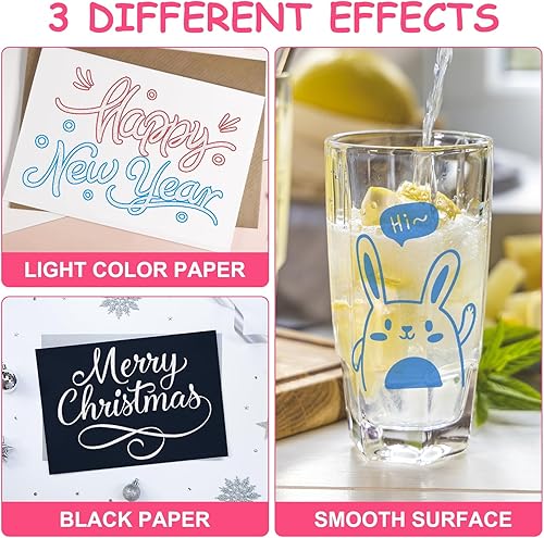 Vista 4 de Glitter Markers Outline Glitter Pens: 24 Shimmer Metallic Tween Teen Girl Gifts Trendy Stuff 4-16 Year Old,Arts Crafts Kids Ages 8-12,Art Supplies