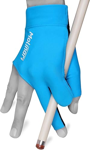 Vista 5 de Molinari - Guante de billar para mano derecha (zurdo) Negro -,Cian,Rojo -,Azul Real,https:/ www.Yaxa/dp/undefined