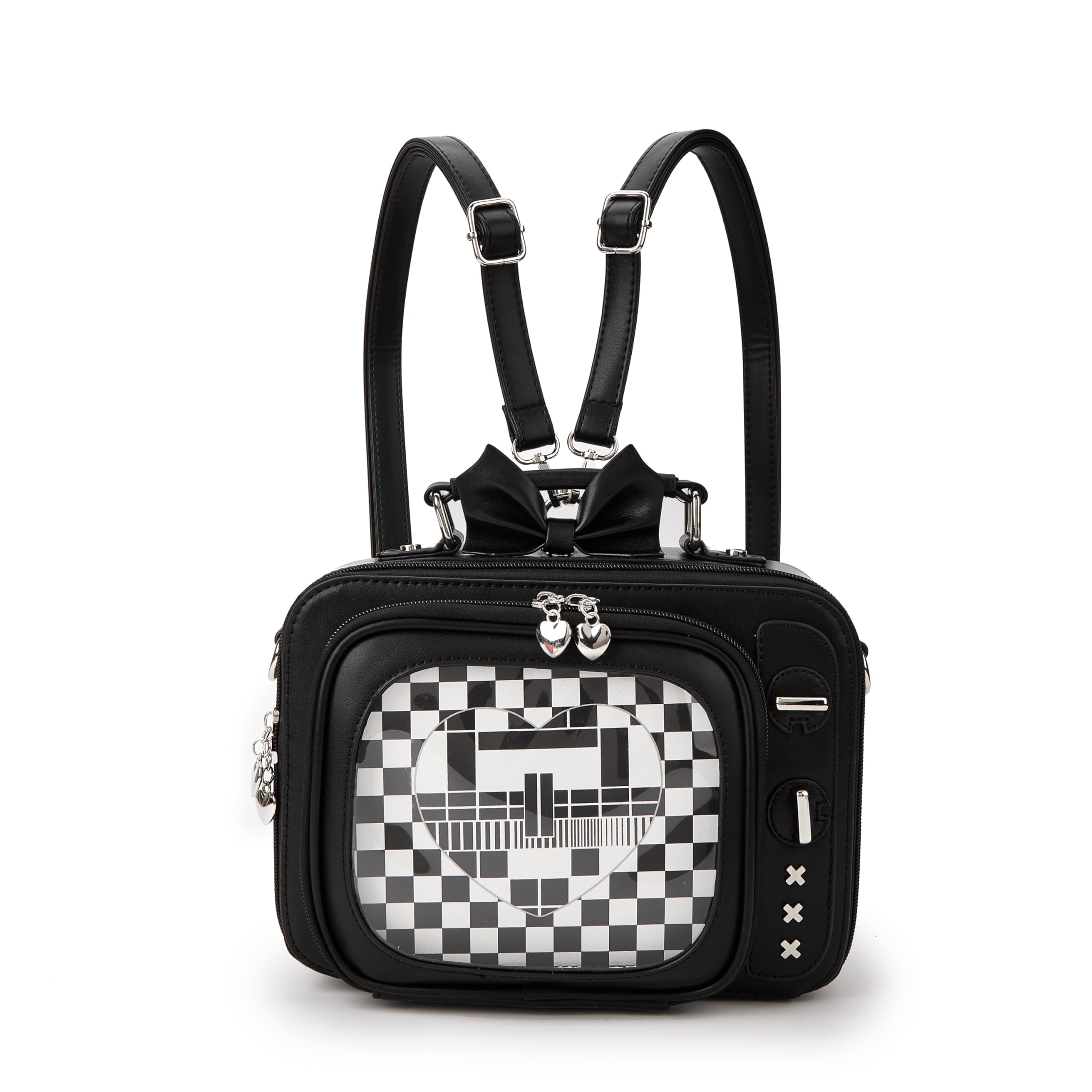 Retro TV Shaped Ita Bag Backpack Small Pin Display Bag for  display picture 1