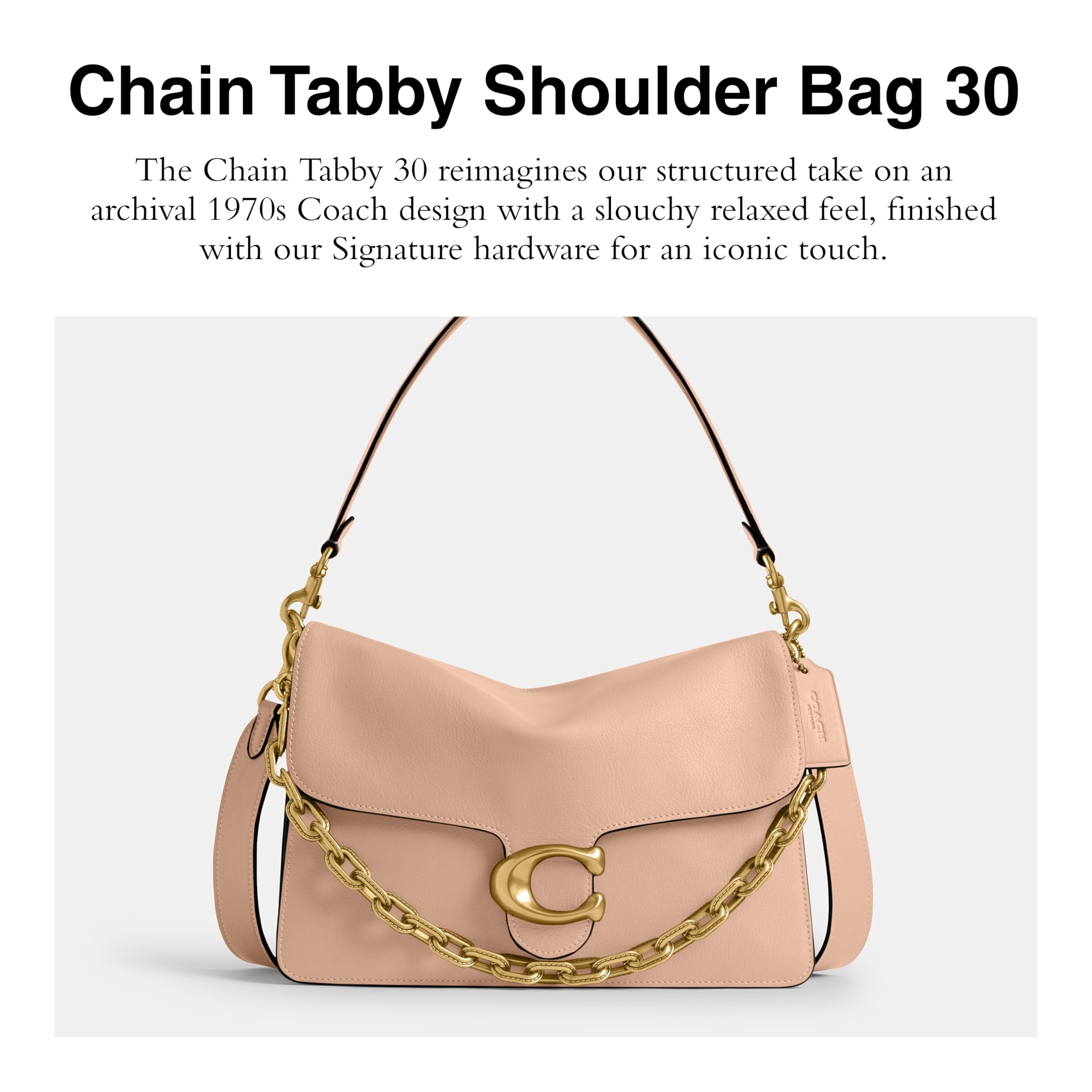 COACH Chain Tabby Shoulder Bag 30 Review - Dettaglio