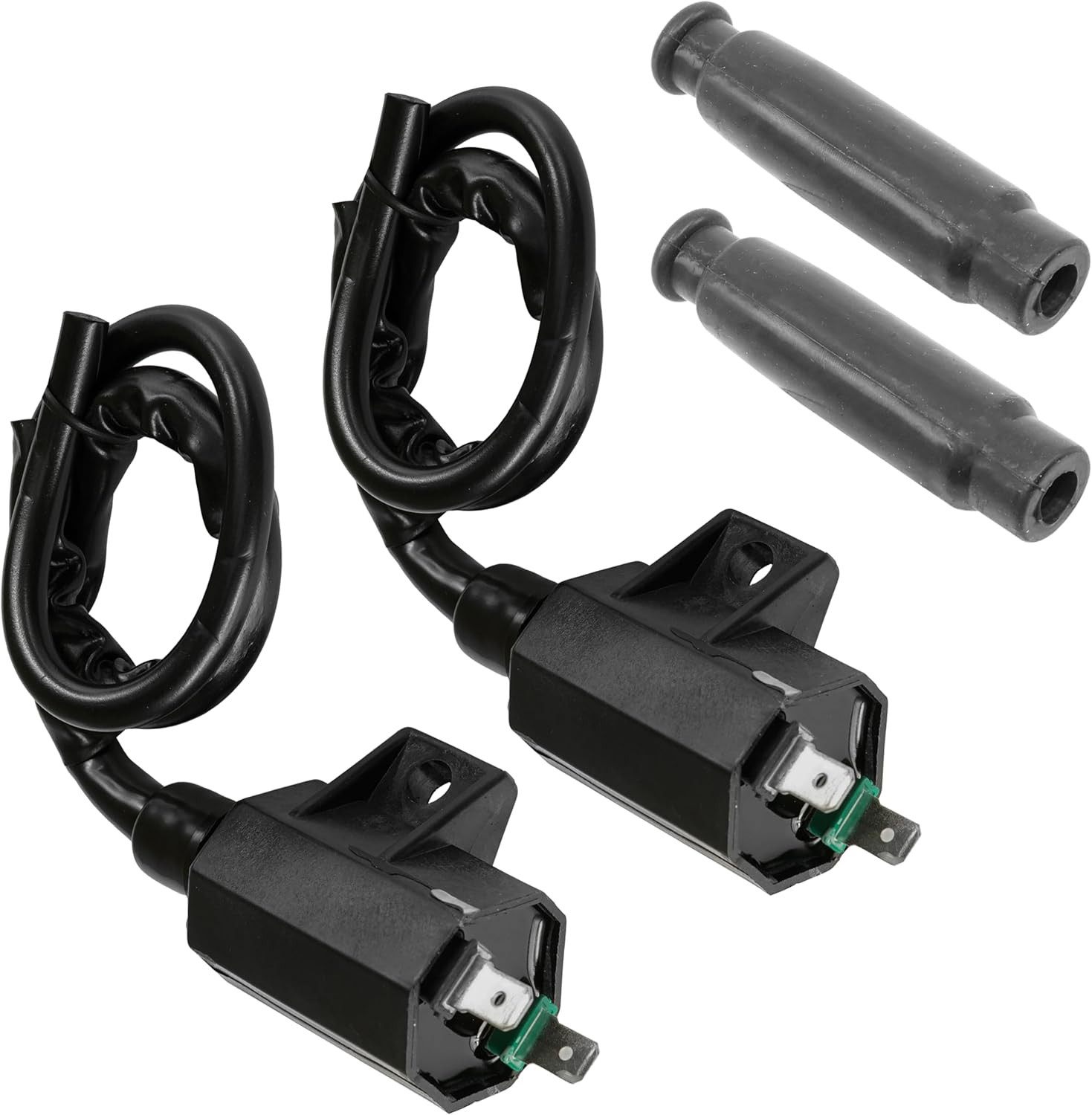 Caltric Ignition Coil w/Spark Plug Cap Compatible with Kawasaki Brute Force 650 2005-2013 / Brute Force 750 2005-2007 / Teryx 750 KRF750 4x4 2008