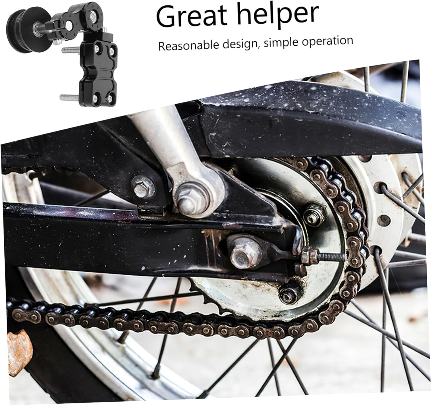 CNC Aluminum Chain Tensioner for Motorcycles Adjustable Motorcycle Chain Adjuster Roller