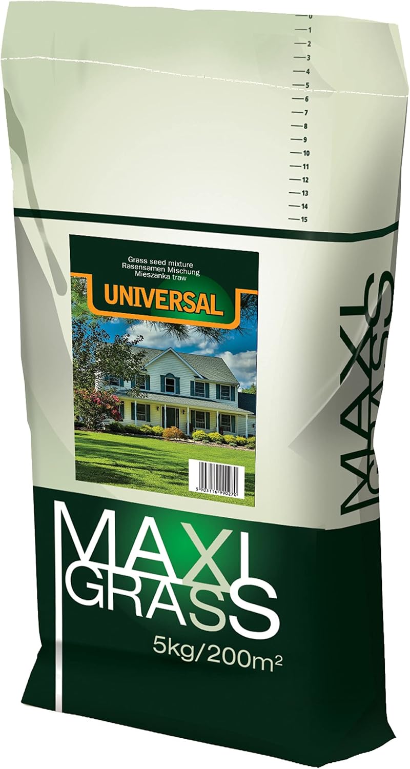 Universal Lawn Grass Seeds 5kg Covers 200m² Grass Seeds Fast Growing and Hard Wearing Tough