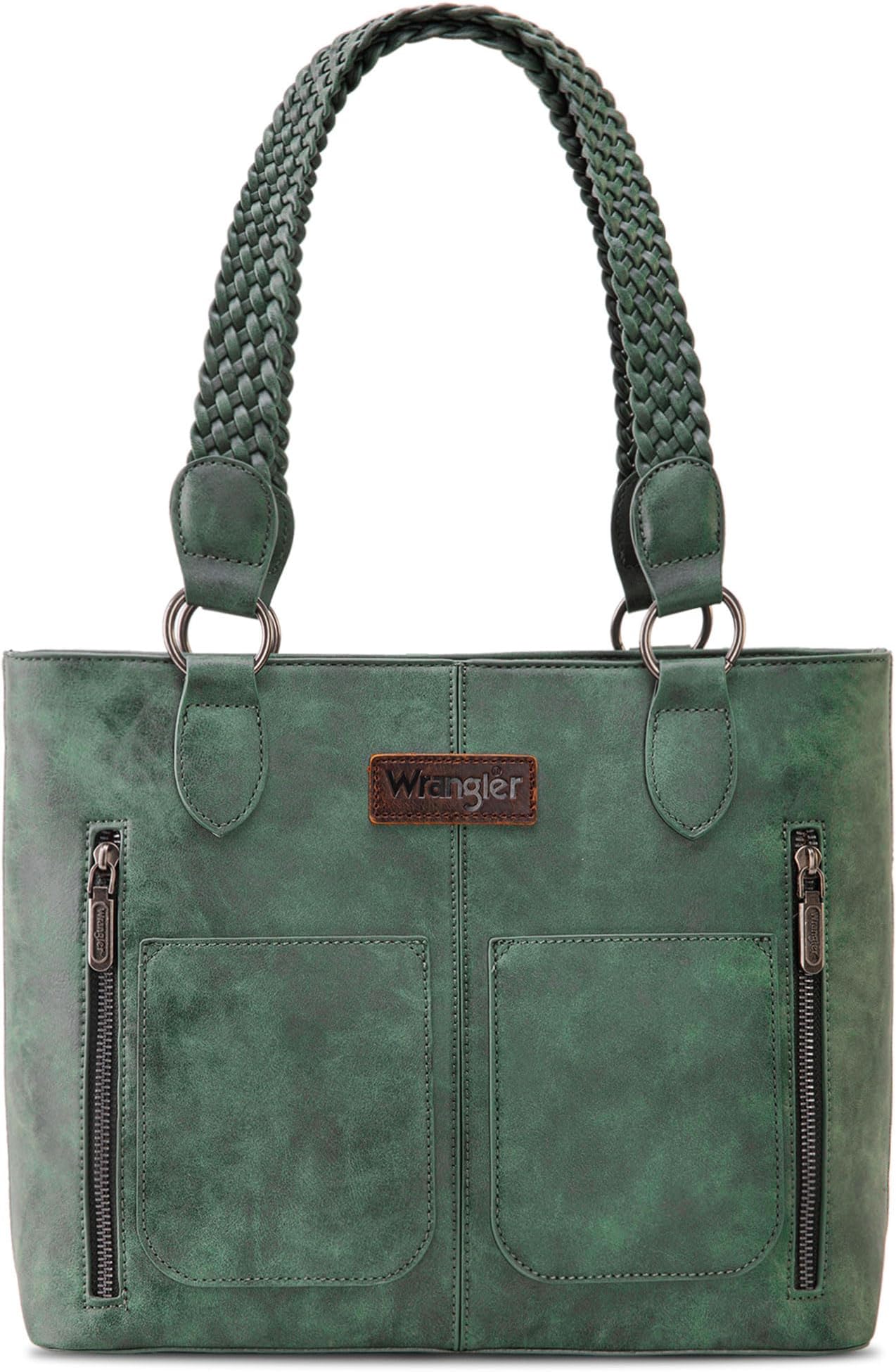 Distressed Tote Bag for Women Western Purse Multi Pockets Handbags and Shoulder Bag