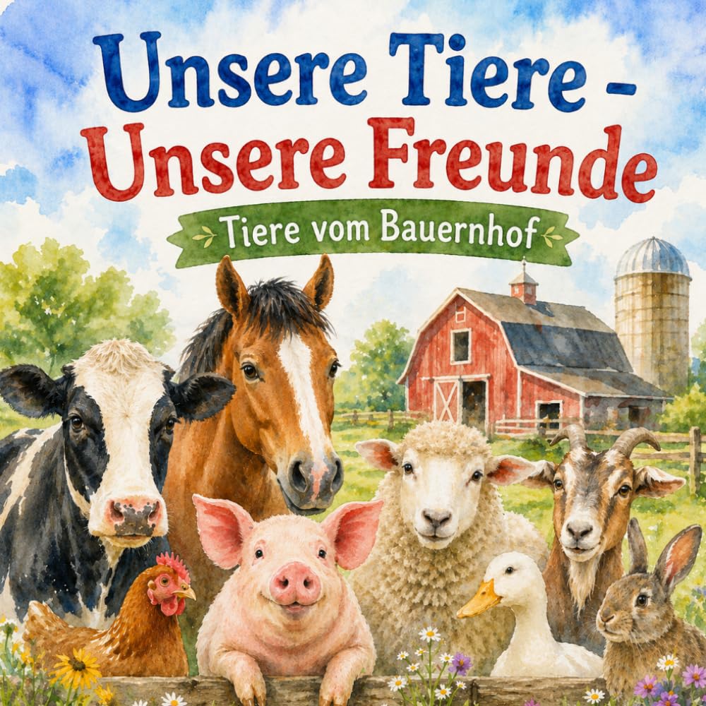 Unsere Tiere - Unsere Freunde: *Tiere vom Bauernhof* (*Lesen-Lachen-Lernen*)
