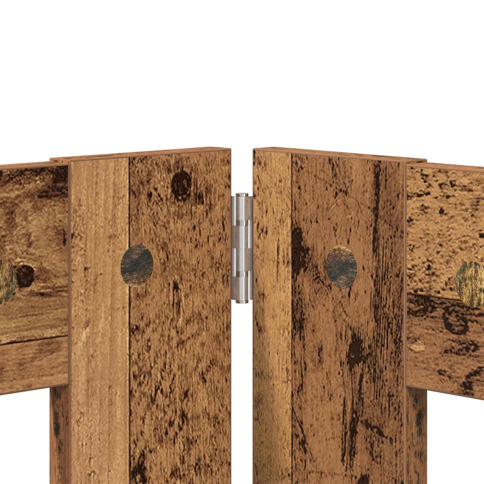 Perrera plegable para perros con soporte de madera reciclada de 200,5 cm para uso en interiores y exteriores, resistente a la intemperie, portátil y ahorra espacio para mascotas