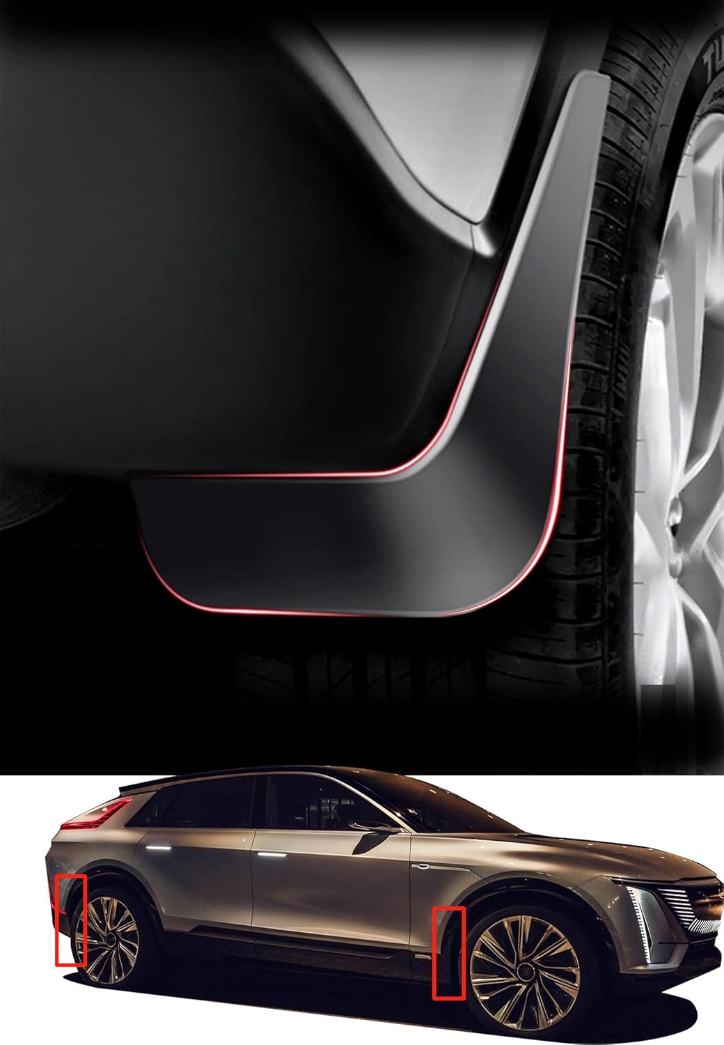 FHBPCPP 4PCS Mud Flaps For Car, Compatible With Kia Carnival 2021-2024, Front Rear Wheel Mudflaps Protect Car Body Splash Guards