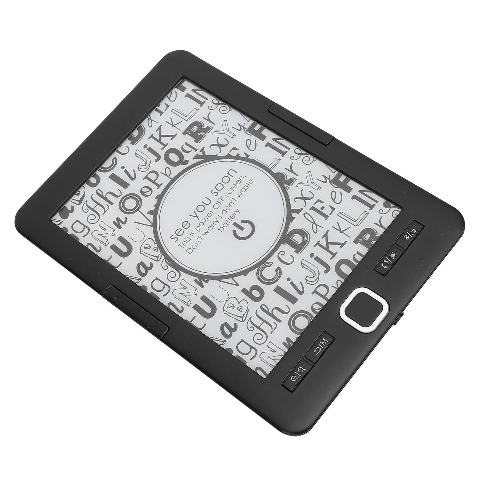 Lettore di Libri Elettrico Portatile con luminosità Regolabile e Protezione per gli Occhi Schermo a Inchiostro da 6 Pollici per Spostamenti e Viaggi