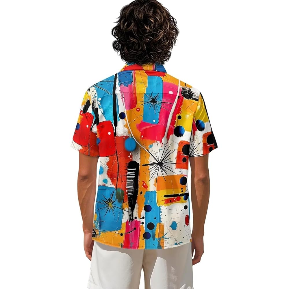 Amazon.com: Nxidvxne Aloha Shirt for Men Button Down 3D