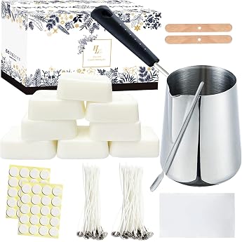 ETUOLIFE DIY Candle Making Set DIY Candle Making Kit for Adults Beginners Children with 480 g Soy Wax for Candles Melting Pot Wax Magic Paper Candle Wick DIY Soy Wax Candle Kit