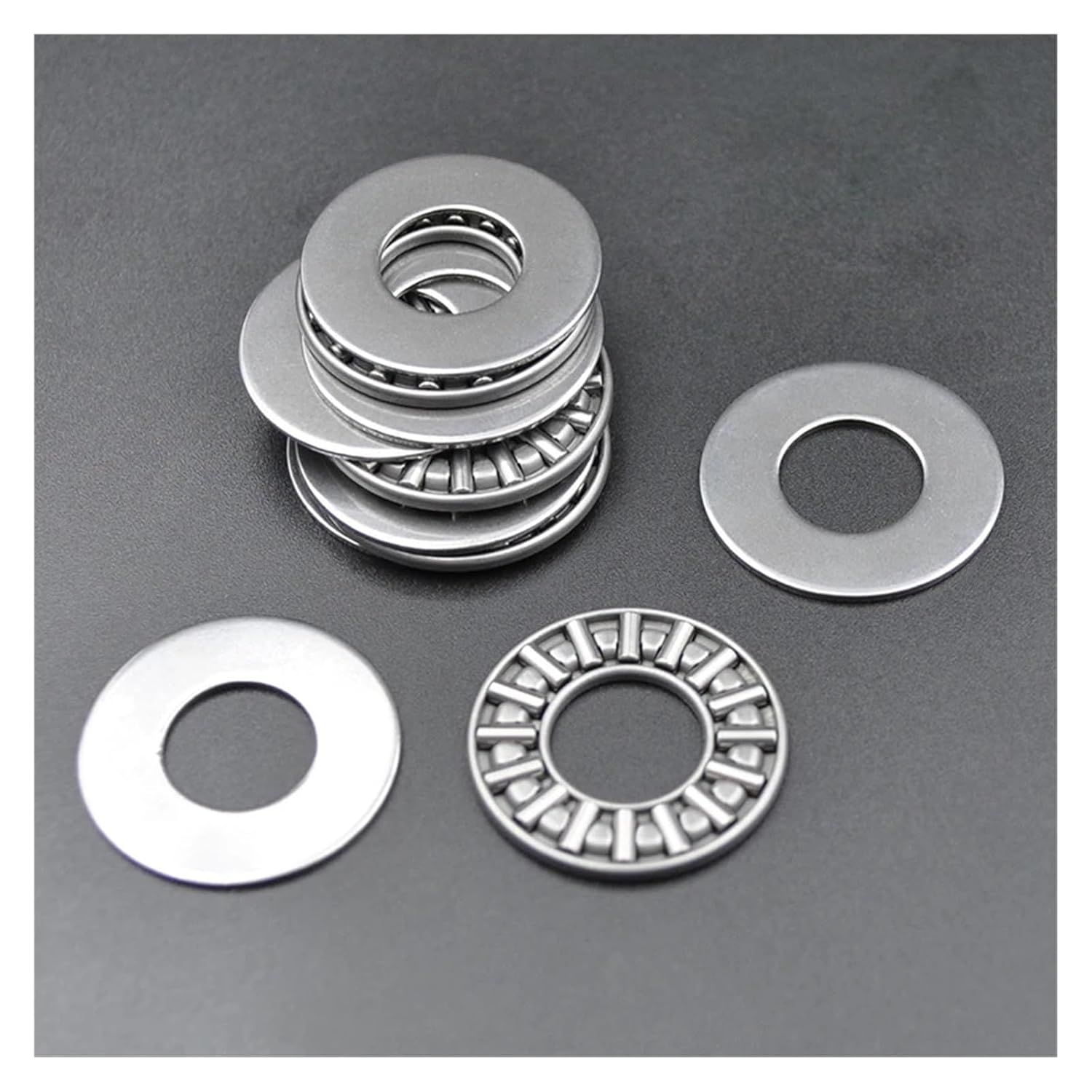 10PCS Plane Thrust Needle Roller Bearing 1226 12x26x4mm Axial Thrust Roller Bearing with Washer