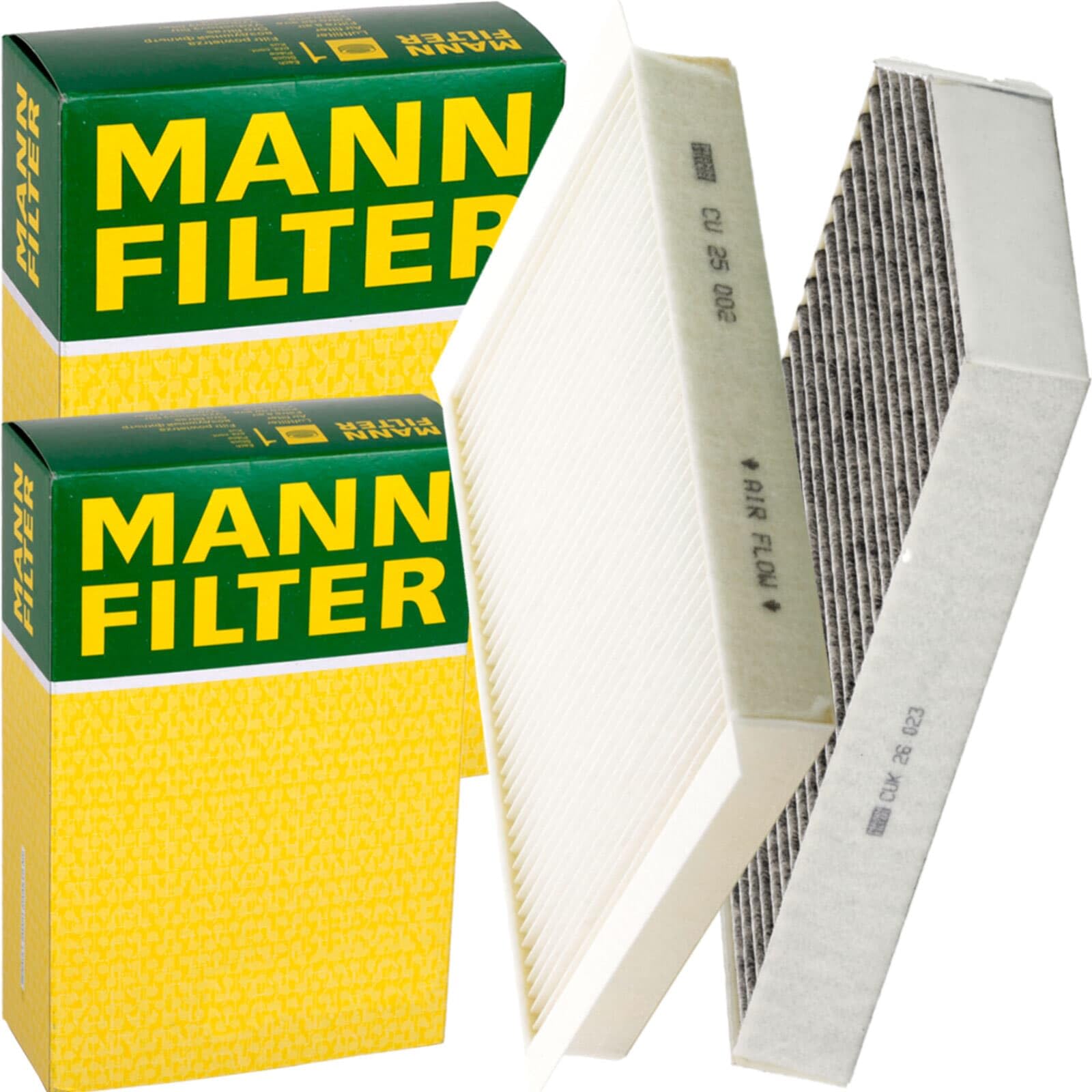 Mann Filter Inspektionspaket | CUK26023,(LAK1161)+CU25002, (LA877) Mann Filter passend für C/e Klasse W/s 205 213 GLC X/c 253