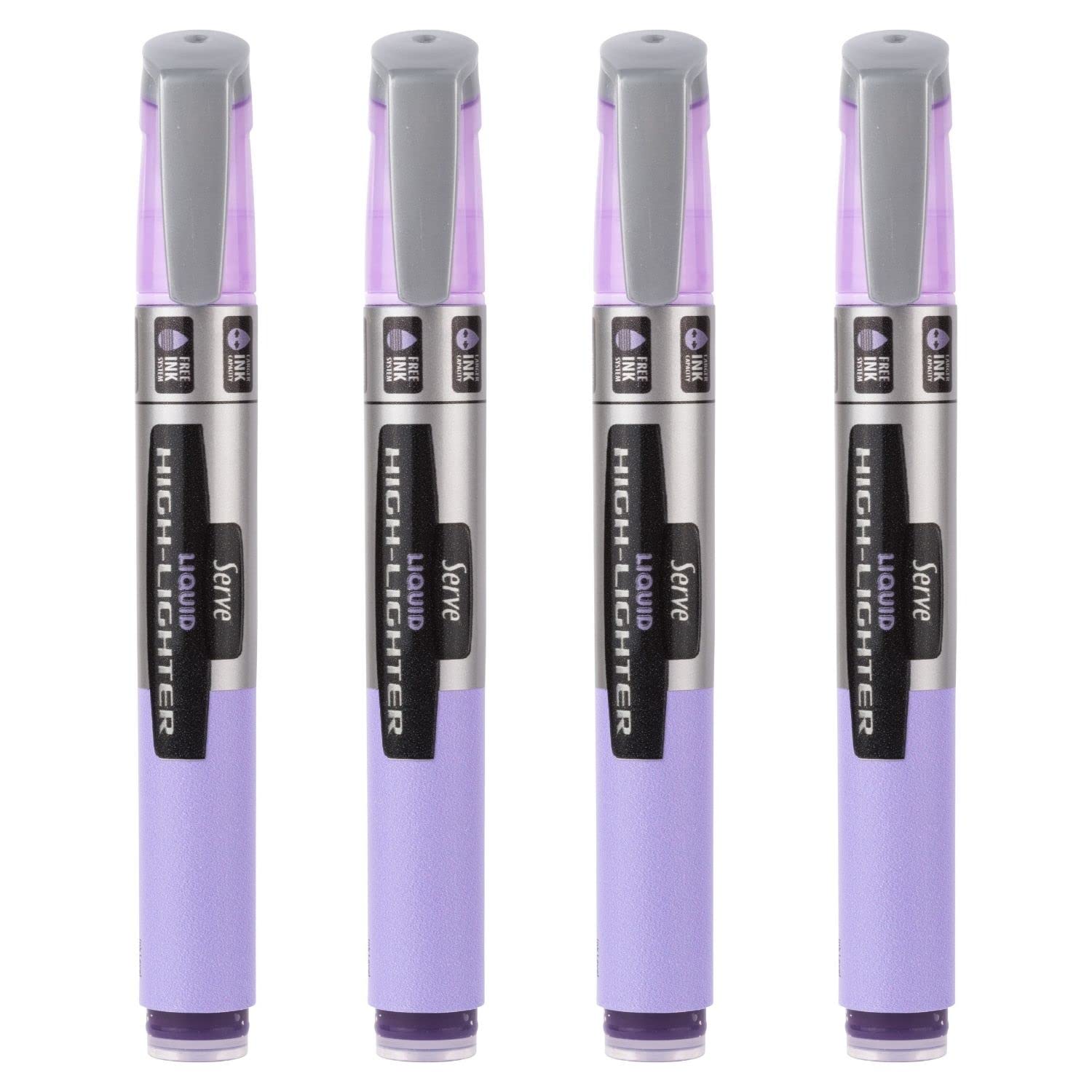 SERVE LIKIT FOSFORLU KALEM PASTEL LAVANTA 4LU SET
