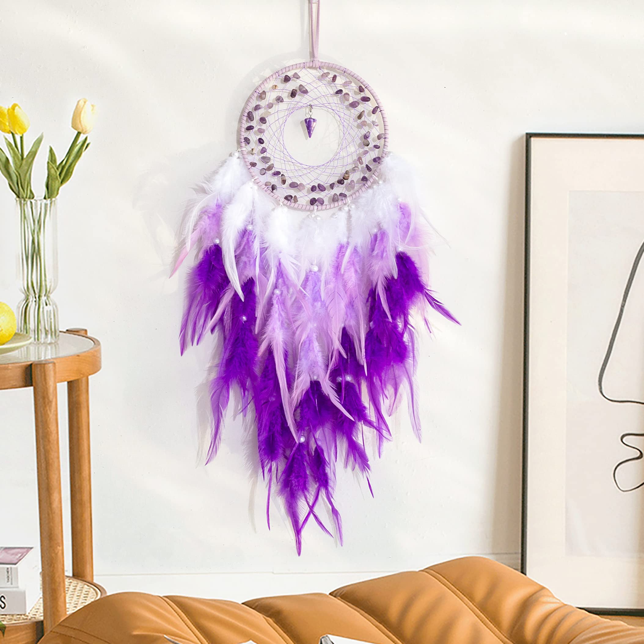 Amazon.com: Purple Dream Catchers, Handmade Traditional Circular