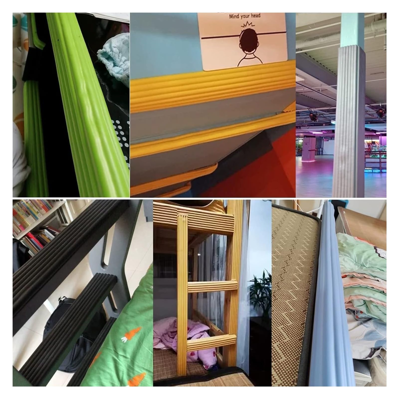 Listwa ochronna do krawędzi, Zabezpieczające dla dzieci krawędzie i narożniki. Paski samoprzylepne z pianki NBR, szare, różne rozmiary(5m/16ft long)