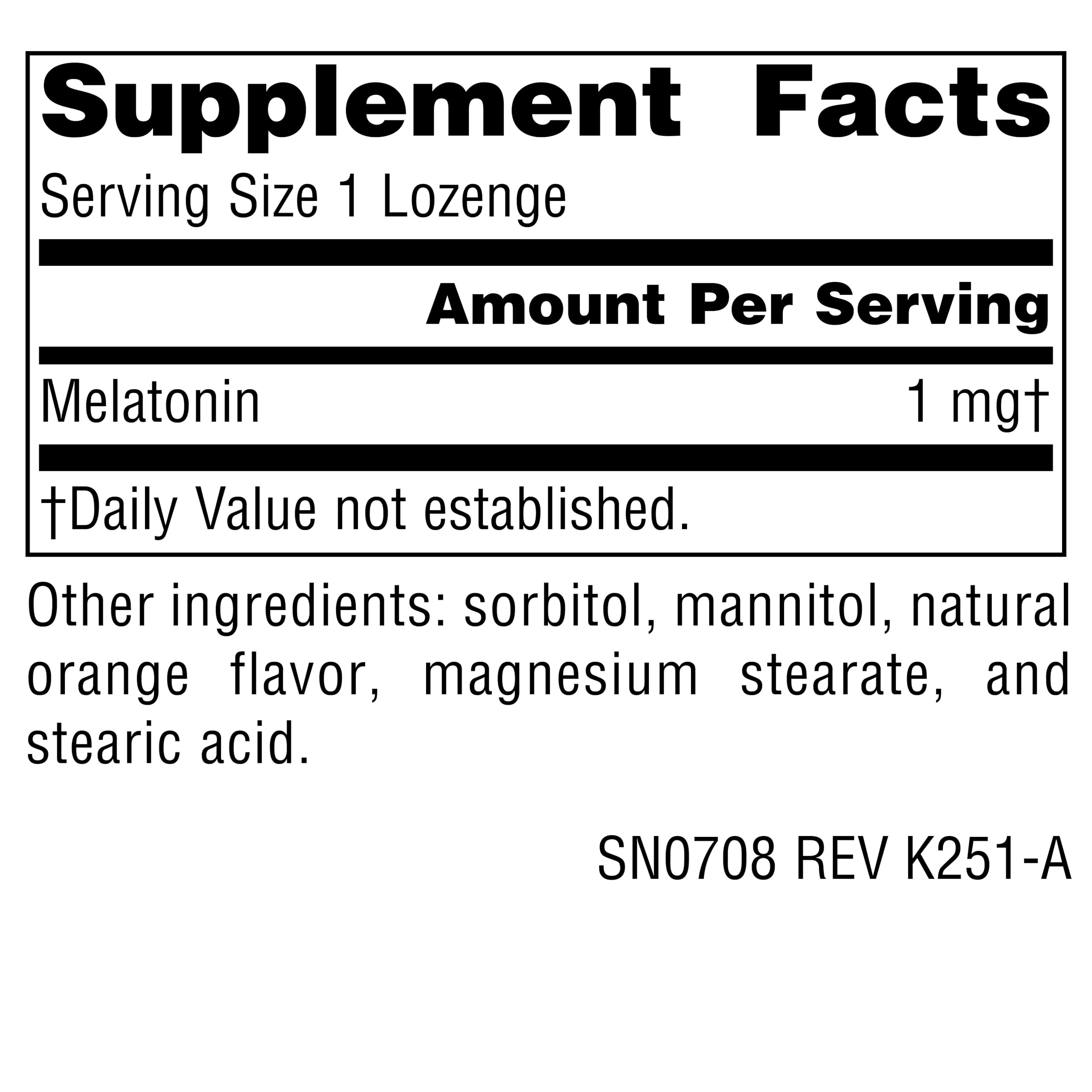 Source Naturals Melatonin, 1 mg, Sublingual Orange 300 Tabs — Amazon image 2