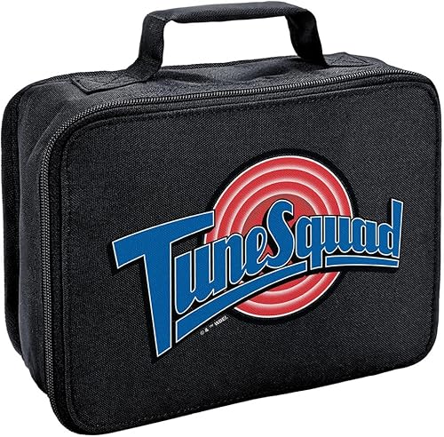 LOGOVISION Space Jam Tune Squad - Lonchera con logotipo de lados suaves, bolsa de almuerzo reutilizable para trabajo escolar, oficina, sin BPA