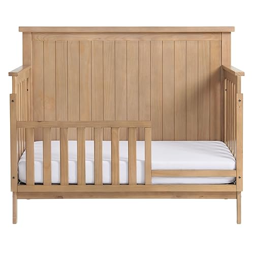 Miniatura 4 de Soho Baby Everlee - Kit de conversión de riel protector de cuna a cama infantil, madera de miel