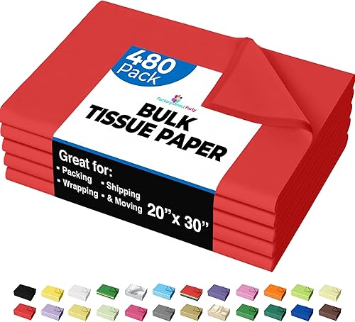 Miniatura 58 de Crown 480 hojas paquete a granel, papel de regalo – resma de papel – 15 x 20 pulgadas Papel de regalo para álbumes de recortes, arte y manualidades